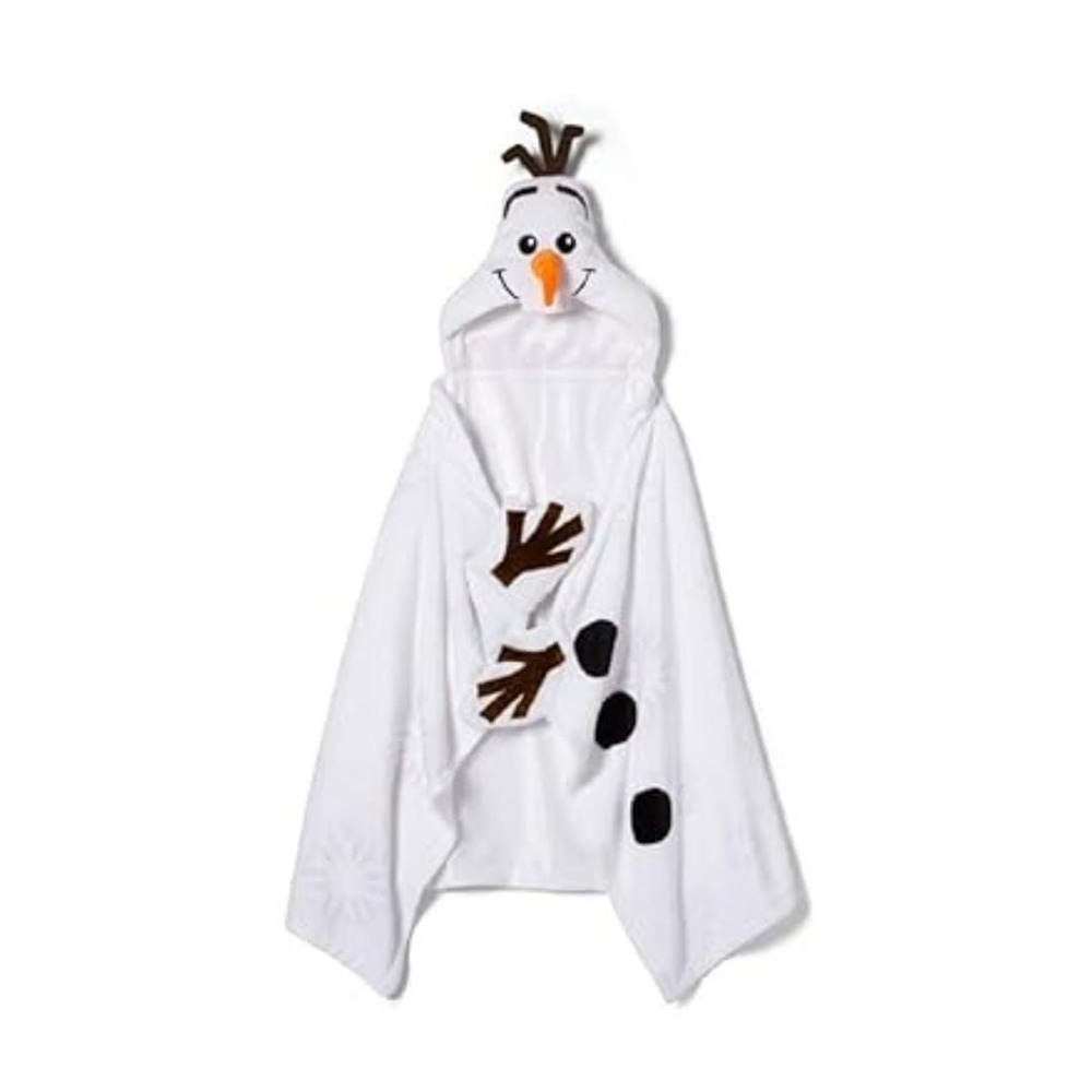 Disney‎ Frozen II Olaf Hooded Towel Wrap Poncho Snowman Kids Child